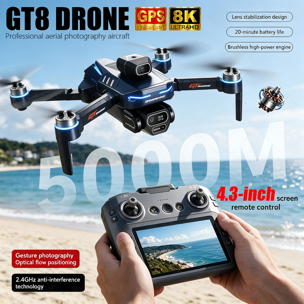 Drone E88Pro Rc 4K - NEW GT8 HD RC Drone 4K
