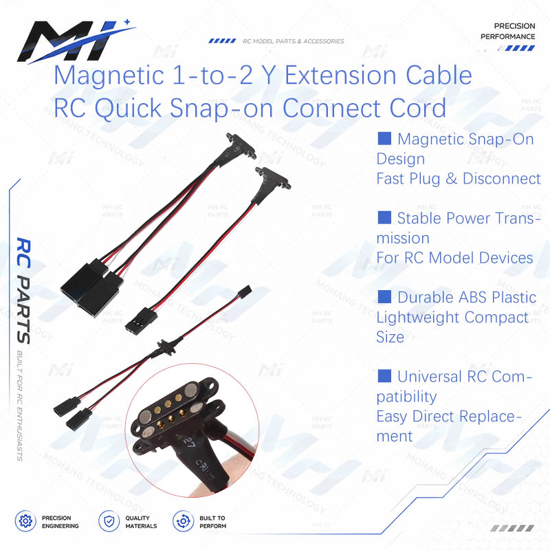 Drone With Rc Controller - Magnetic 1-to-2 Y Extension Cable JR