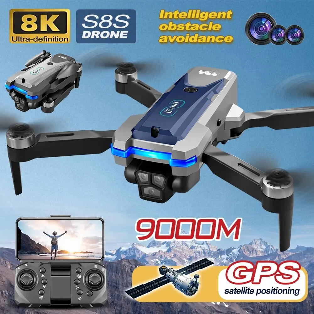 Nano Quad Fpv - S8S GPS Drone 5G Wifi 8K
