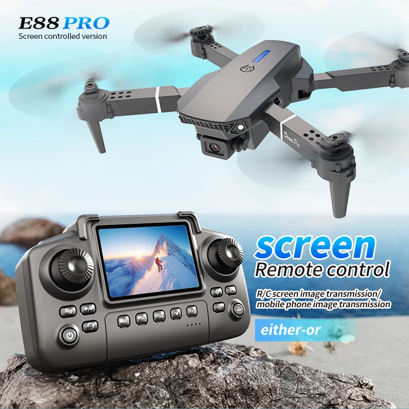 Drone E88Pro Rc 4K - E88 PRO Drone with screen 4K