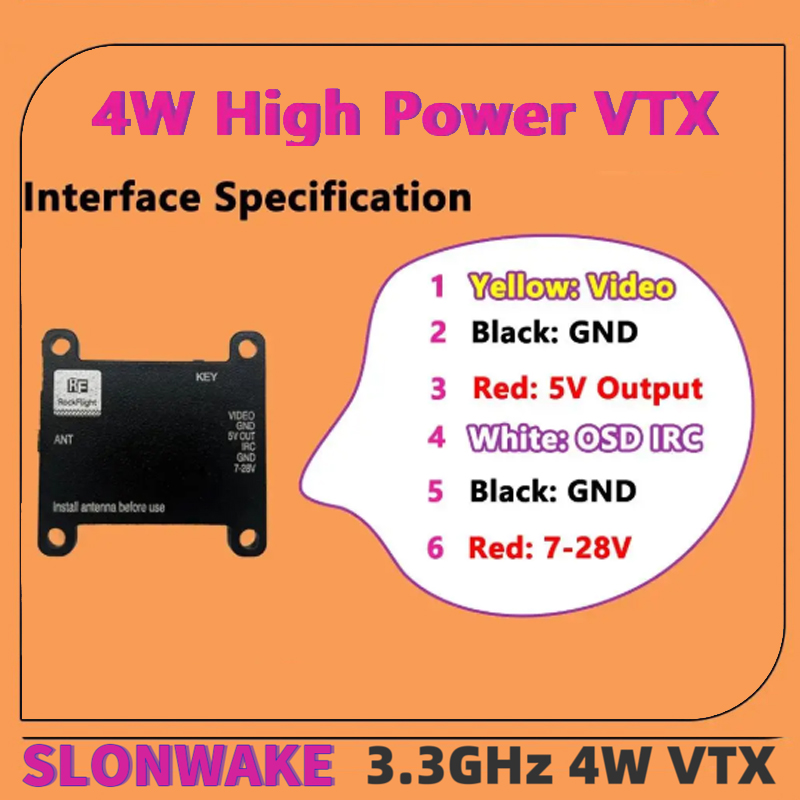 SLONWAKE FPV 3.3G 16CH 4000mW  - Drone With Rc Controller review and price