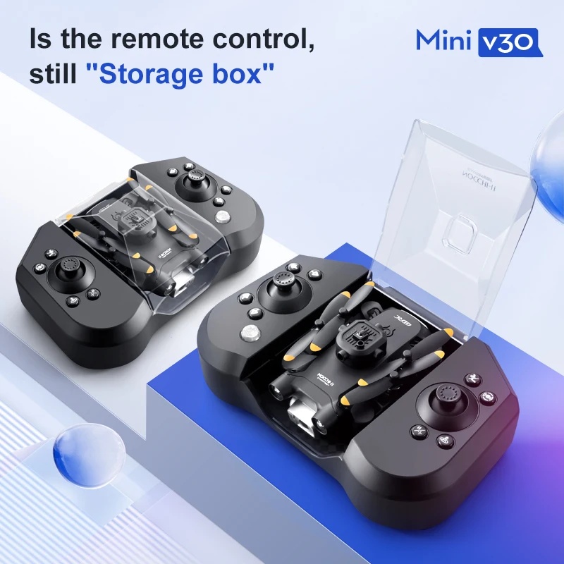Mini V30 WiFi  With 4K HD Dual - Drone Rc Helicopter With Camera review and price