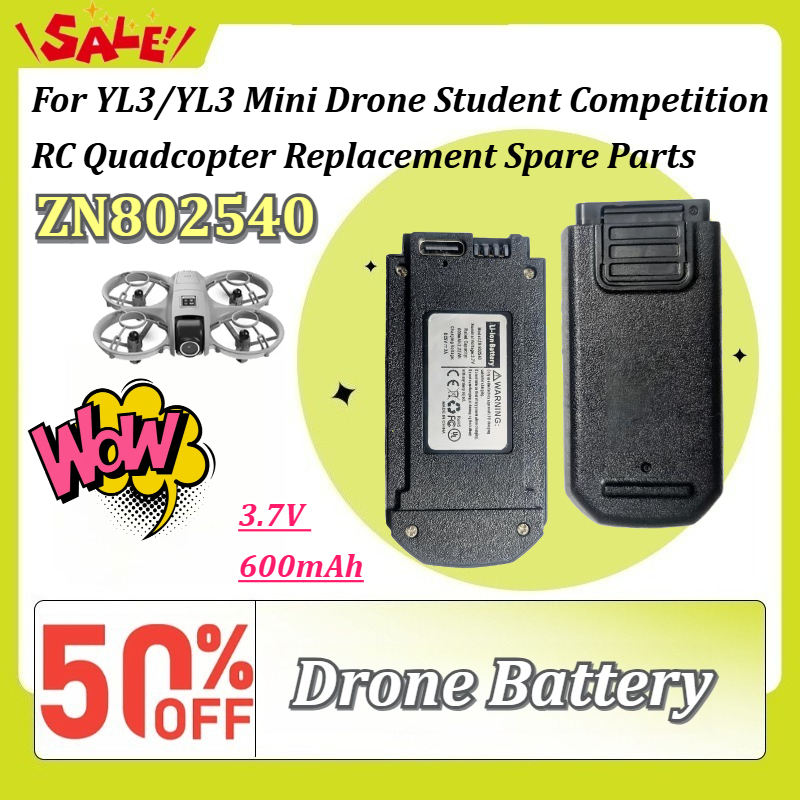 ZN802540 3.7V 600mAh Li-ion Re - Drone Rc Yl3 review and price
