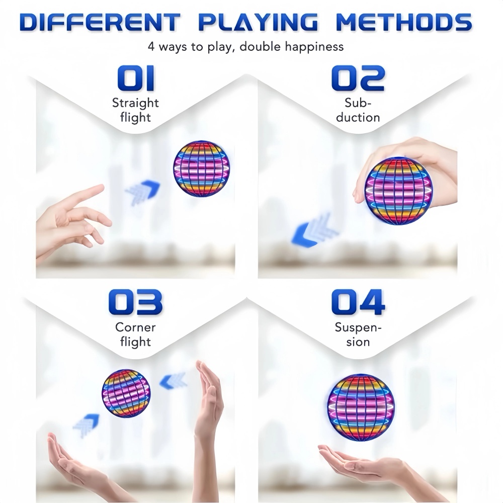Flying Orb Boomerang Ball LED  - Drone Ball Rc review and price