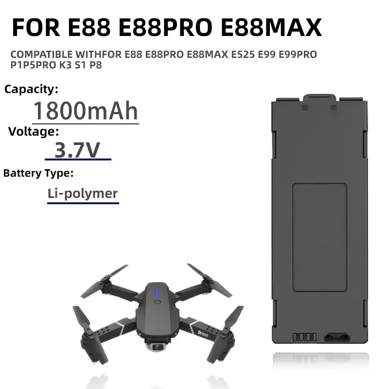 1-10pcs E99 Pro Drone Battery  - Drone Rc E99 K3 review and price