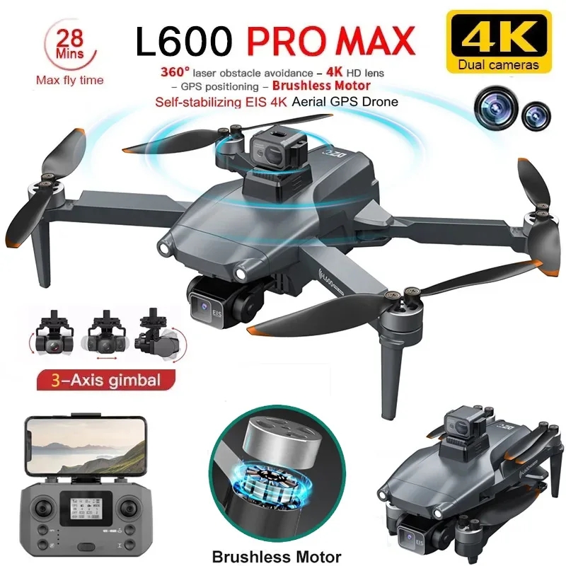 L600 PRO MAX GPS Drone Profess - Nano Quad Fpv review and price