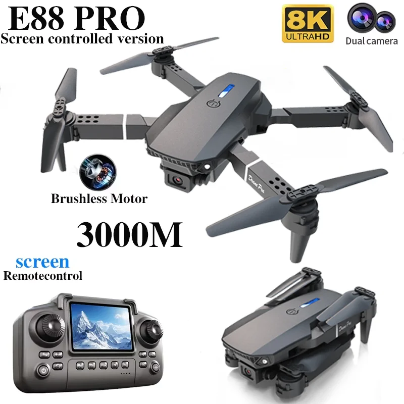 E88 PRO Drone with screen 4K H - Drone E88Pro Rc 4K review and price
